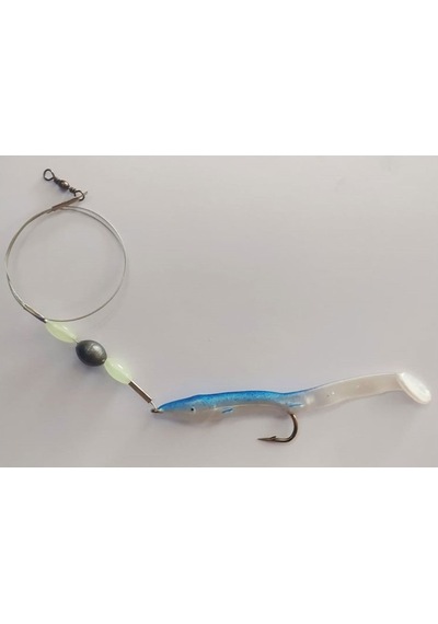 Levrek Lüfer Avcısı Çelik Telli Silikon Balık 11 Cm
