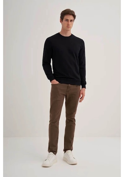Cazador Slim Fit Siyah Erkek Sweatshirt 56100