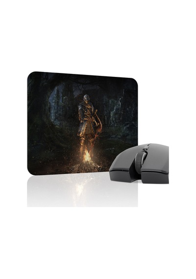Dark Souls Kaymaz Dikişli Kauçuk Oyuncu Mousepad V1 - 22x18 Gaming Mouse Pad Fare Altlığı