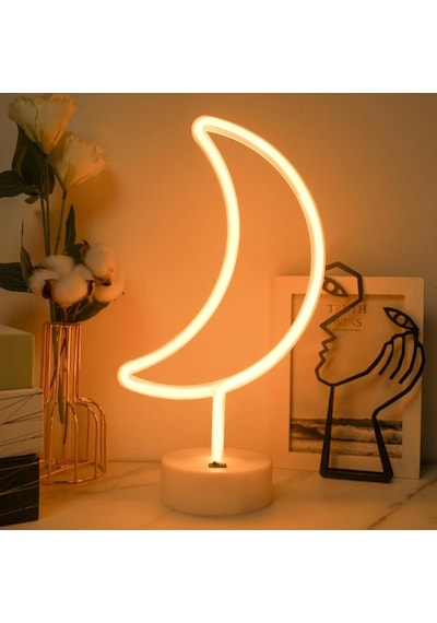 Ay Neon Led Lamba Çok Renkli