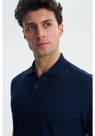 AR-MA Arma Erkek Likralı Pike Regular Fit Polo Yaka Tişört Y27374307801 Lacivert