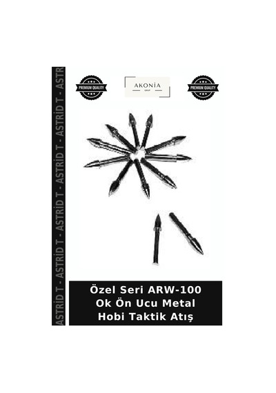 Özel Seri Arw-100 Ok Ön Ucu Metal Hobi Taktik Atış