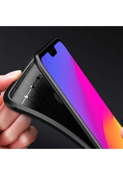 Huawei Honor Play Kilif Karbon Silikon Case 389460309