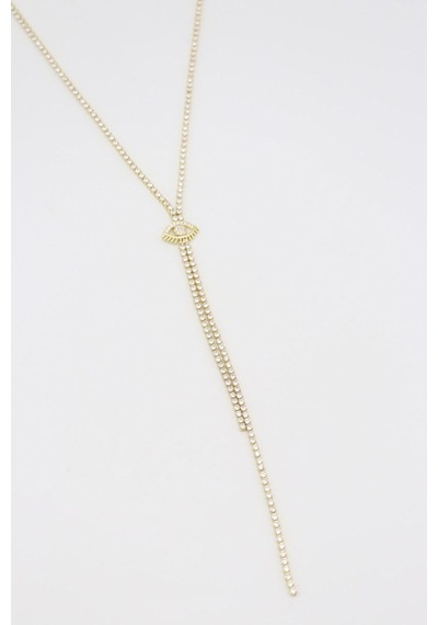 Vıp Kolye 14 K-17634 37+5cm Çok REnkli