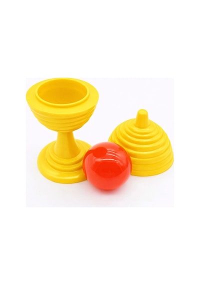 Sarı Sihirli Kupa Top Kaybetme Oyunu 7 Cm 0 - 99
