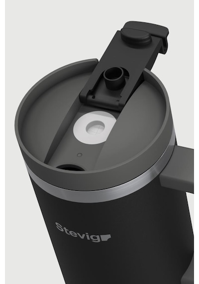 Stevig 2 Moods Tuck-in Tumbler Sızdırmaz Çelik Termos 900 Ml Black St-236 Siyah
