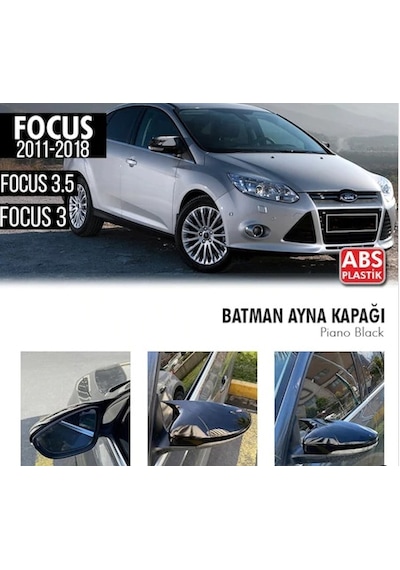 Ford Focus 3 3.5 Batman Yarasa Ayna Kapağı Piano Black Abs Plasti