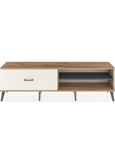 Arges Tv Ünitesi Tek Raflı Tek Çekmeceli 176x30x51 Çam-antrasit/aytaşı Antrasıt/aytası Arges Tv Ünitesi Tek Raflı Tek Çekmeceli 176x30x51 Çam-antrasit/aytaşı Antrasıt/aytası