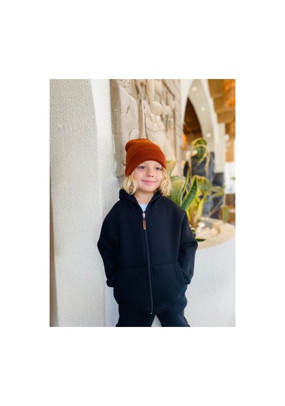 Heyadventure Erkek / Kız Çocuk Fermuarlı Sweatshirt Kangru Cepli Kapşonlu 3 I Plik Şardonlu Siyah Siyah Heyadventure Erkek / Kız Çocuk Fermuarlı Sweatshirt Kangru Cepli Kapşonlu 3 I Plik Şardonlu Siyah Siyah