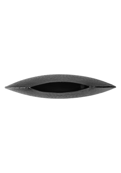 Sia Siyah Oval Vazo 25cm
