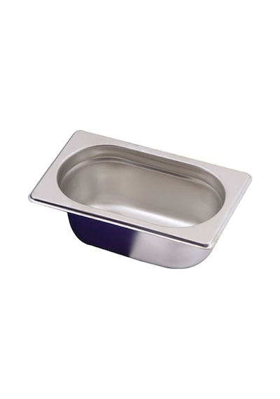 Gastronorm Küvet Paslanmaz Çelik Gn 1/9 - 100 Mm Gümüş