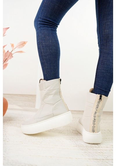 Beverly Hills Polo Club 40001 Krem Kadın Sneakers Bot-krem Krem