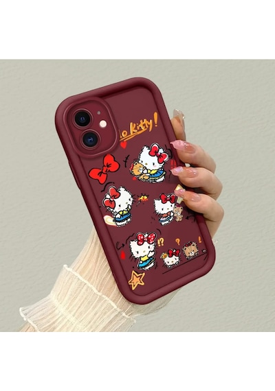 Apple 11 Uyumlu Telefon Kılıfı Burgundy 6