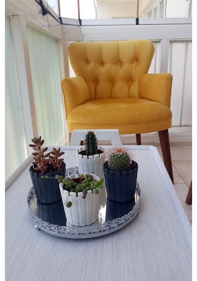 Kayser Home Berjer - Tekli Koltuk - Düz Renk - Ahşap Ayak - Babyface Kumaş - Sarı Sarı