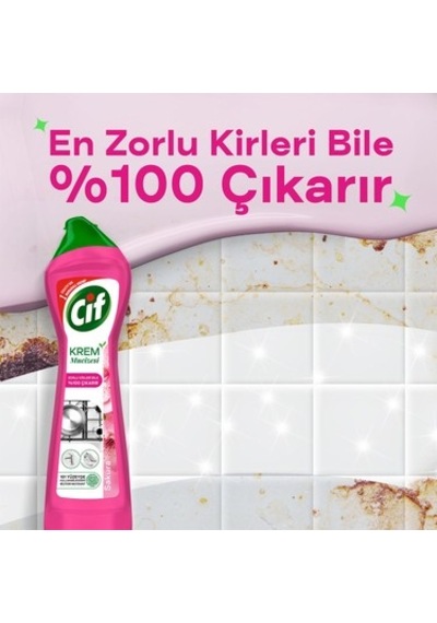 500 Ml Sakura Parfümlü Yüzey Temizleyici Kolay Kullanım 100'lü Set