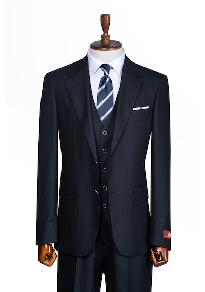 İlayda Emir Luxury, İtalyan Kesim, Slim Fit, Blazer, Çizgili, Erkek Takım Antrasit - Lacivert İlayda Emir Luxury, İtalyan Kesim, Slim Fit, Blazer, Çizgili, Erkek Takım Antrasit - Lacivert