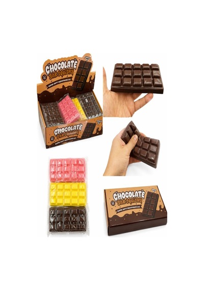 Çikolata Tasarımlı Ve Kokulu Sevimli Squishy Stres Atma Oyuncağı - Çocuk Ve Yetişkin İçin Eğlenceli Antistres Bar Pembe