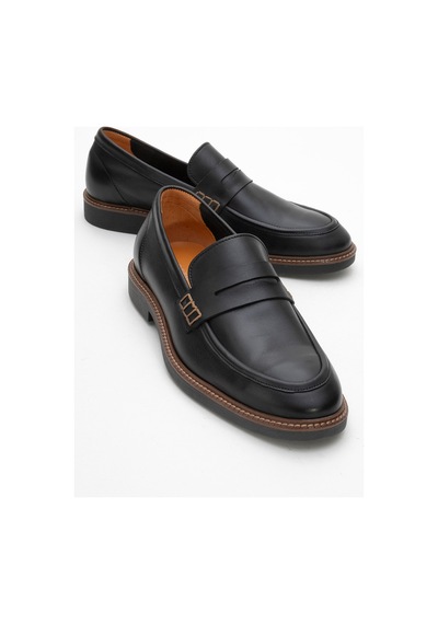 Dericlub Erkek Gerçek Deri Klasik Loafer Fr 242025 Siyah