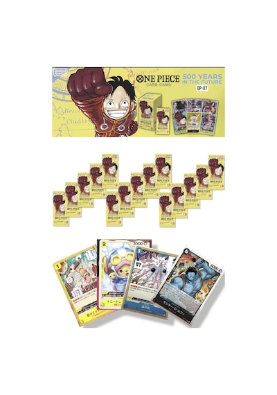 15 Paket One Piece Card Game Op07 500 Years Future Bandai Booster Japonca 90 Kart