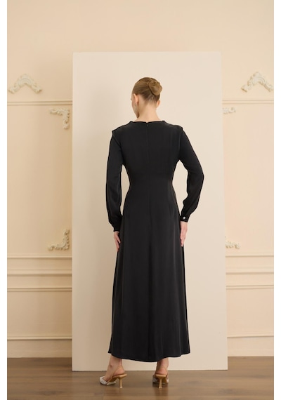 Senna Imelda Dress Siyah Siyah