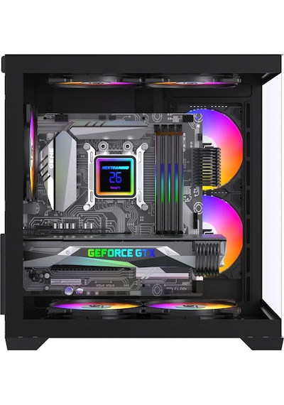 Orion Cube 5x Tuştan Değişen Rgb Fanlı M-atx Boş Bilgisayar Kasası Siyah
