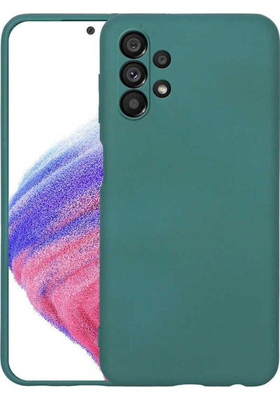 Samsung Uyumlu Galaxy A73 Kılıf Zore Mara Lansman Kapak Koyu Yeşil