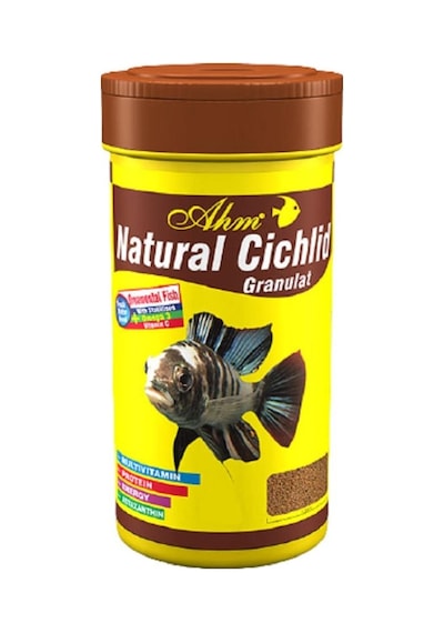 Ahm Natural Cichlid Granulat Balık Yemi 250 ML