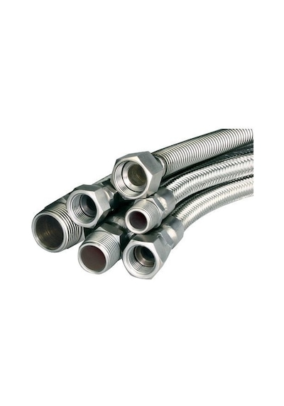 Çelik Fleks Bağlantı Hortumu Ekstra 1/2E-3/4 70 cm