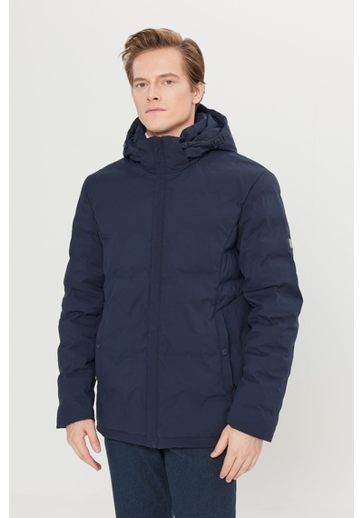 AC&Co / Altınyıldız Classics Erkek Lacı Standart Fit Normal Kesim Kapüşon Yaka Yan Cepli Casual Mont Laci