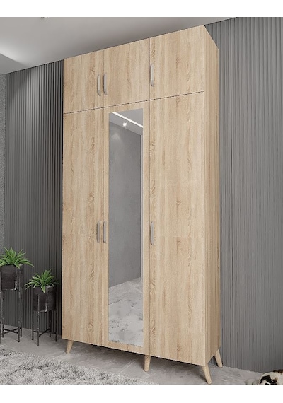 Açelya Portmanto Vestiyer Meşe 105 cm