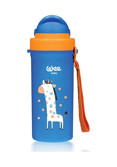 896 Wee Baby Pipetli Bardak Mavi 300 Ml 5 Adet Çok Renkli