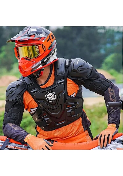 Scoyco Am07 Motosiklet Body Armor Full Koruma Yazlık Motorcu Vücut Koruma Siyah