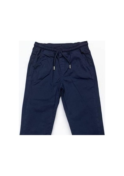 Nanica Kids Erkek Çocuk Yumuşak Dokulu Beli Lastikli Gabardin Pantolon-15125 Lacivert