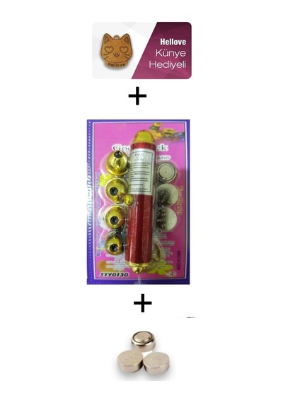 Kedi Oyuncağı Lazer + 6 Adet Pil + Hellove Kedi Künyesi Kedi Oyuncağı Lazer + 6 Adet Pil + Hellove Kedi Künyesi