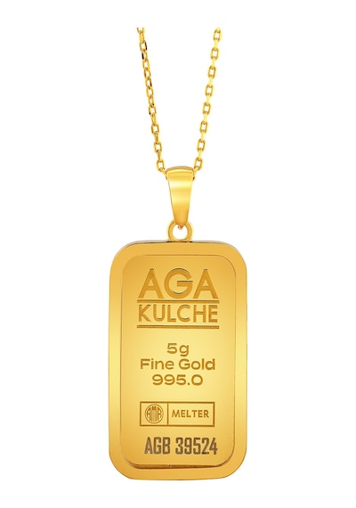 Agakulche 5 Gr Altın Külçe Kolye