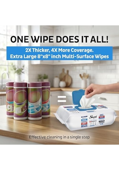 Easy Clean Premium Çamaşır Suyu Katkılı Yüzey Temizlik Havlusu Mendili 3x100 300 Yaprak 1000'li Set