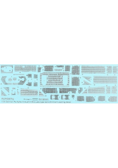 Academy 13516 1/35 Ölçek, Alman Pz.kpfw. Iv Ausf.h Versiyon Orta Tankı, Plastik Model Kiti-50102
