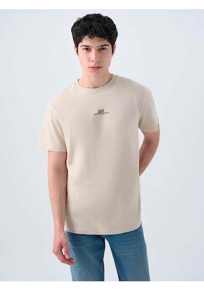 Loft Regular Fit Taş Erkek T-shirt Lf2038728 Taş