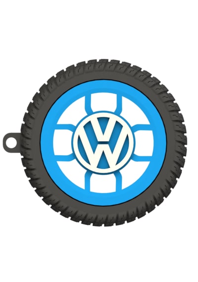 Volkswagen Uyumlu Özel Tasarım Anahtarlık - Premium Hafif Ve Dayanıklı Mavi