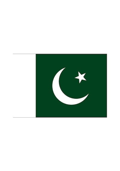 Masa Üstü Pakistan Bayrağı 15X23Cm Masa Bayrağı
