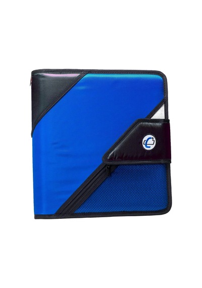 Case-it The Open Tab Velcro Açılış Bağlayıcı - 5 İnç O-halkalar - 5 Renkli Sekme Genişleyen Dosya Klasörü - Çoklu Cepler - 400 Yaprak Kapasitesi - Mavi S-826-a