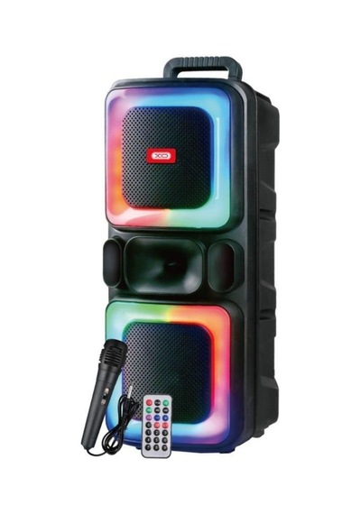 Rgb Işıklı Mikrofonlu Karaoke Seti Ve Bluetooth V5.0 Güçlü Hoparlör - Uzaktan Kumandalı