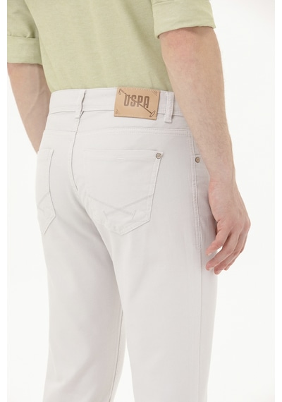 U.S. Polo Assn. U S Polo Assn Slim Fit Açık Gri Erkek Pantolon 1600040 001