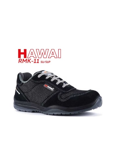 Mekap İş Ayakkabısı - Hawai Rmk-11 Black Suede S1