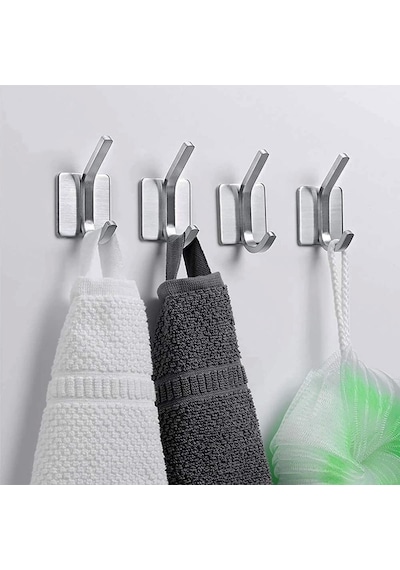 Ardini Kendinden Yapışkanlı Askılık Krom 04 Pakette 5 Adet Krom