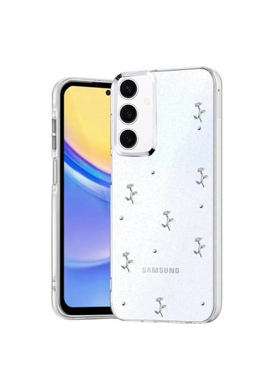 Newface Samsung Galaxy A35 5g Fiyonk Desenli Kapak - Desen 2 Şeffaf