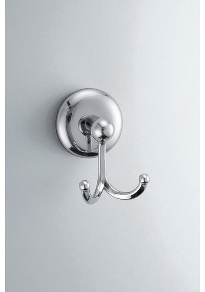 2li Banyo Havlu Bornoz Askılığı Gri
