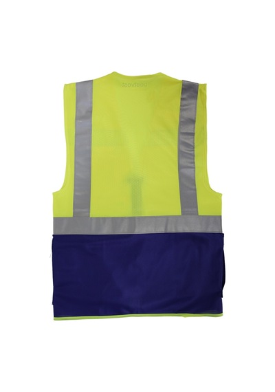 Bestvest Reflektörlü Sarı Lacivert Mühendis Yeleği