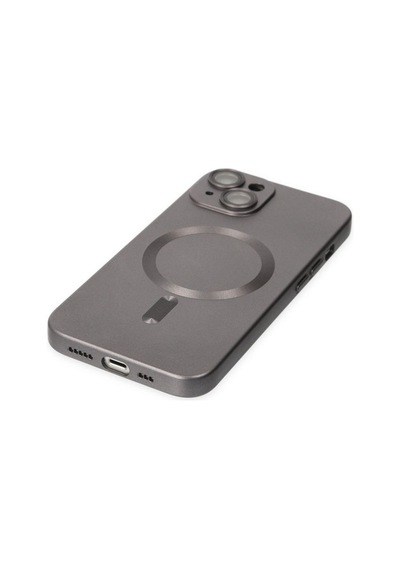 Apple İphone 14 Plus Kılıf Moshi Lens Magneticsafe Silikon - Füme Çok Renkli