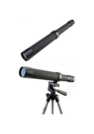 Baigish Zt8-24x40 Rus Model  Zoomlu ,deri çantalı Tripot Bağlanan Tekli Dürbün Çok Renkli